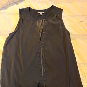 American Eagle Outfitters Black Button-Up Top